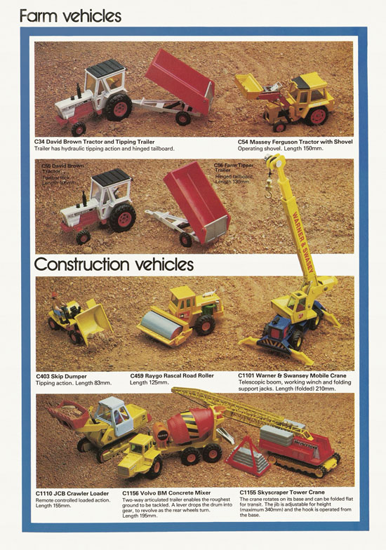 Corgi Toys die-cast models brochure 1977