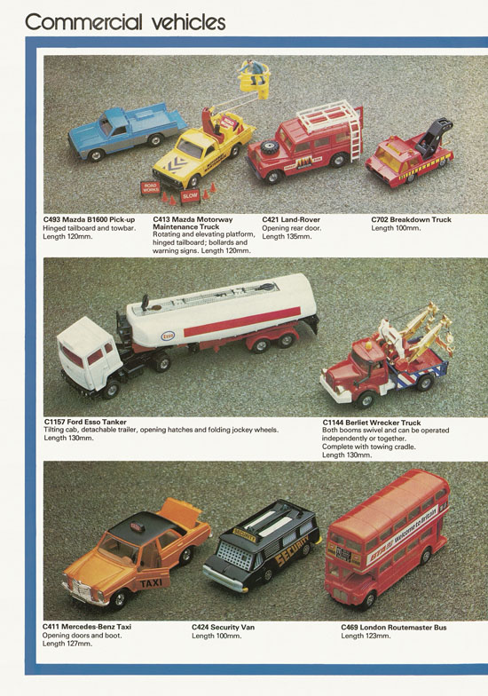 Corgi Toys die-cast models brochure 1977