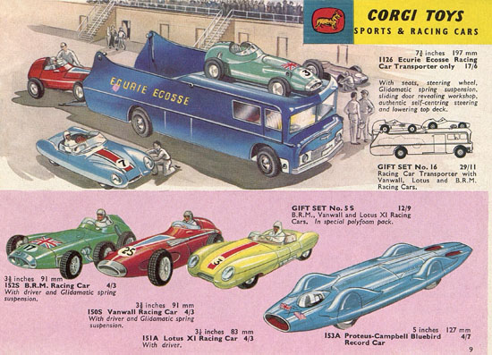 Seite 9 Corgi Toys Katalog 1963-1964