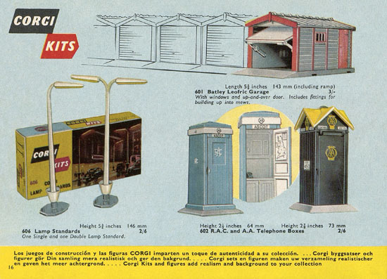 Seite 16 Corgi Toys Katalog 1963-1964