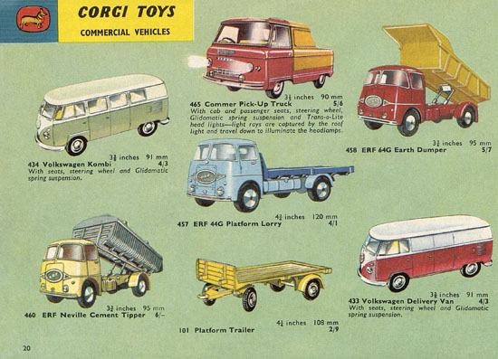 Seite 20 Corgi Toys Katalog 1963-1964
