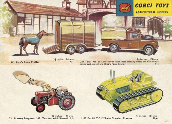 Seite 25 Corgi Toys Katalog 1963-1964