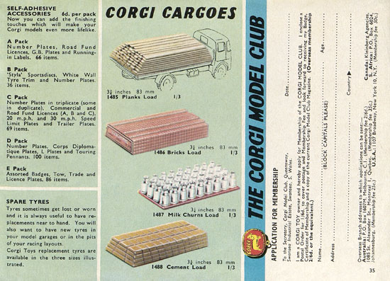 Seite 35 Corgi Toys Katalog 1963-1964