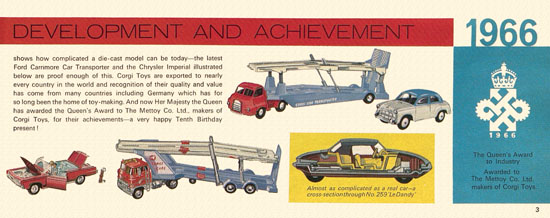 Seite 3 Corgi Toys catalog 1966