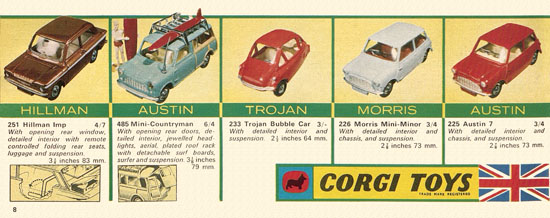 Seite 8 Corgi Toys catalog 1966