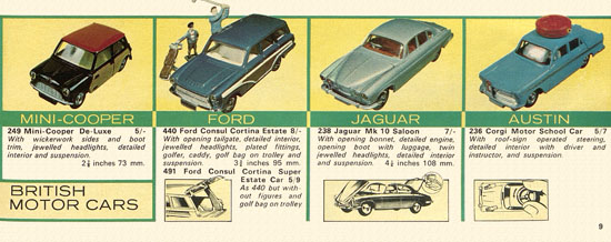 Seite 9 Corgi Toys catalog 1966