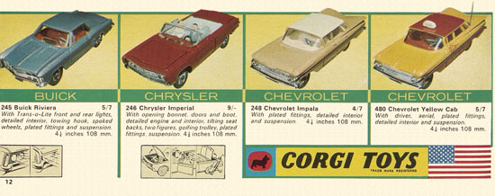 Seite 12 Corgi Toys catalog 1966