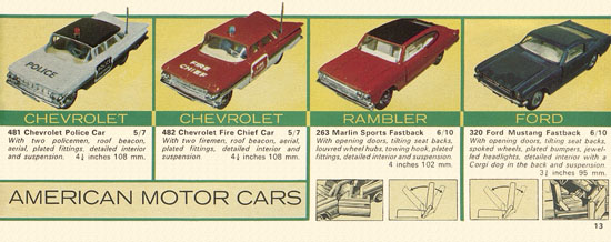 Seite 13 Corgi Toys catalog 1966