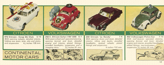 Seite 17 Corgi Toys catalog 1966