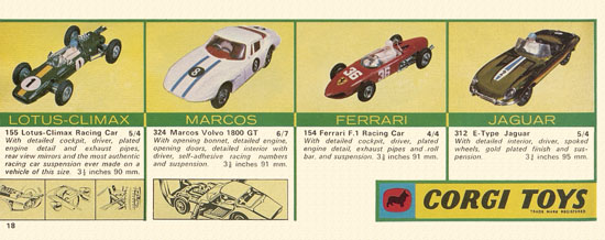 Seite 18 Corgi Toys catalog 1966
