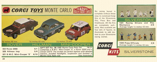 Seite 22 Corgi Toys catalog 1966