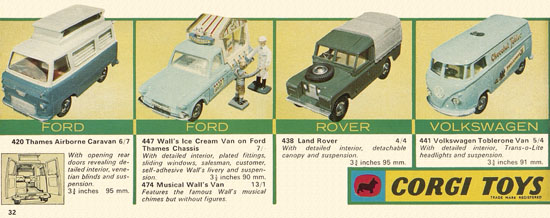 Seite 32 Corgi Toys catalog 1966