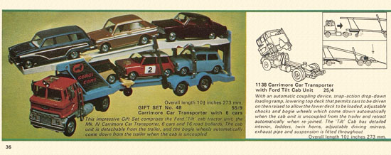 Seite 36 Corgi Toys catalog 1966