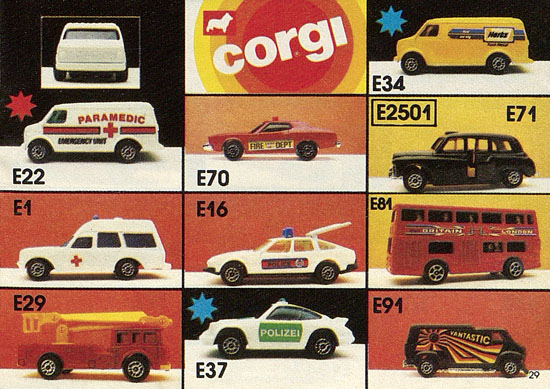 Corgi Toys catalog 1981