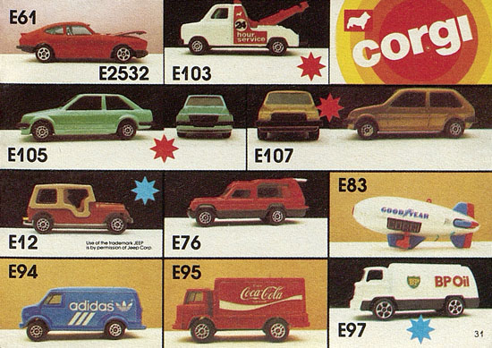 Corgi Toys catalog 1981