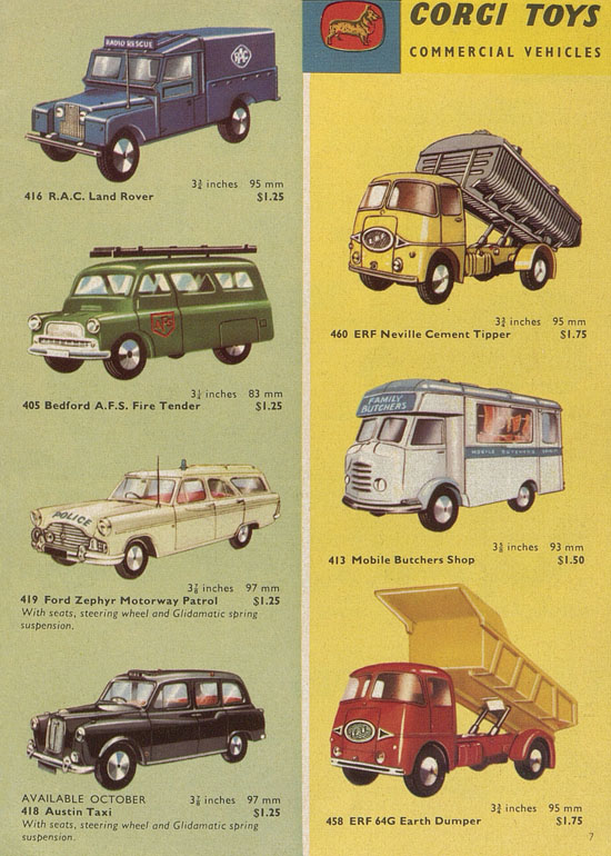 Corgi Toys catalogue 1960