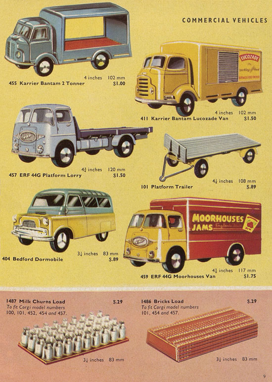 Corgi Toys catalogue 1960