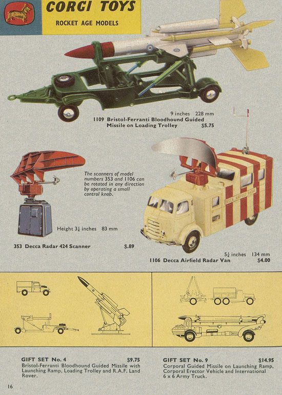 Corgi Toys catalogue 1960