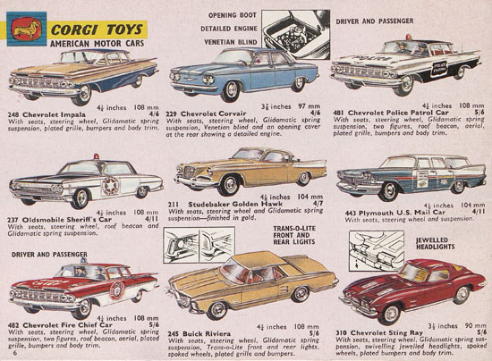 Corgi Toys catalogue 1966