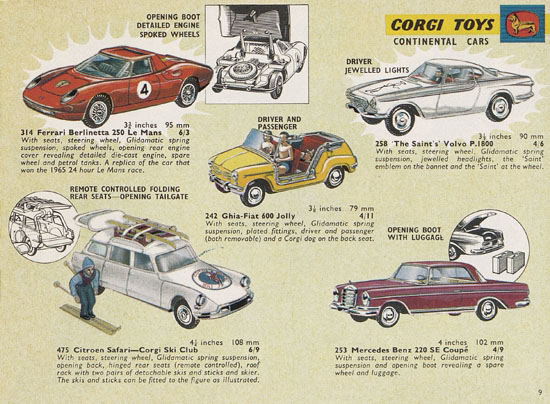 Corgi Toys catalogue 1966