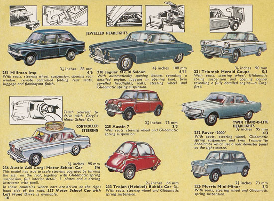 Corgi Toys catalogue 1966