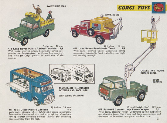 Corgi Toys catalogue 1966