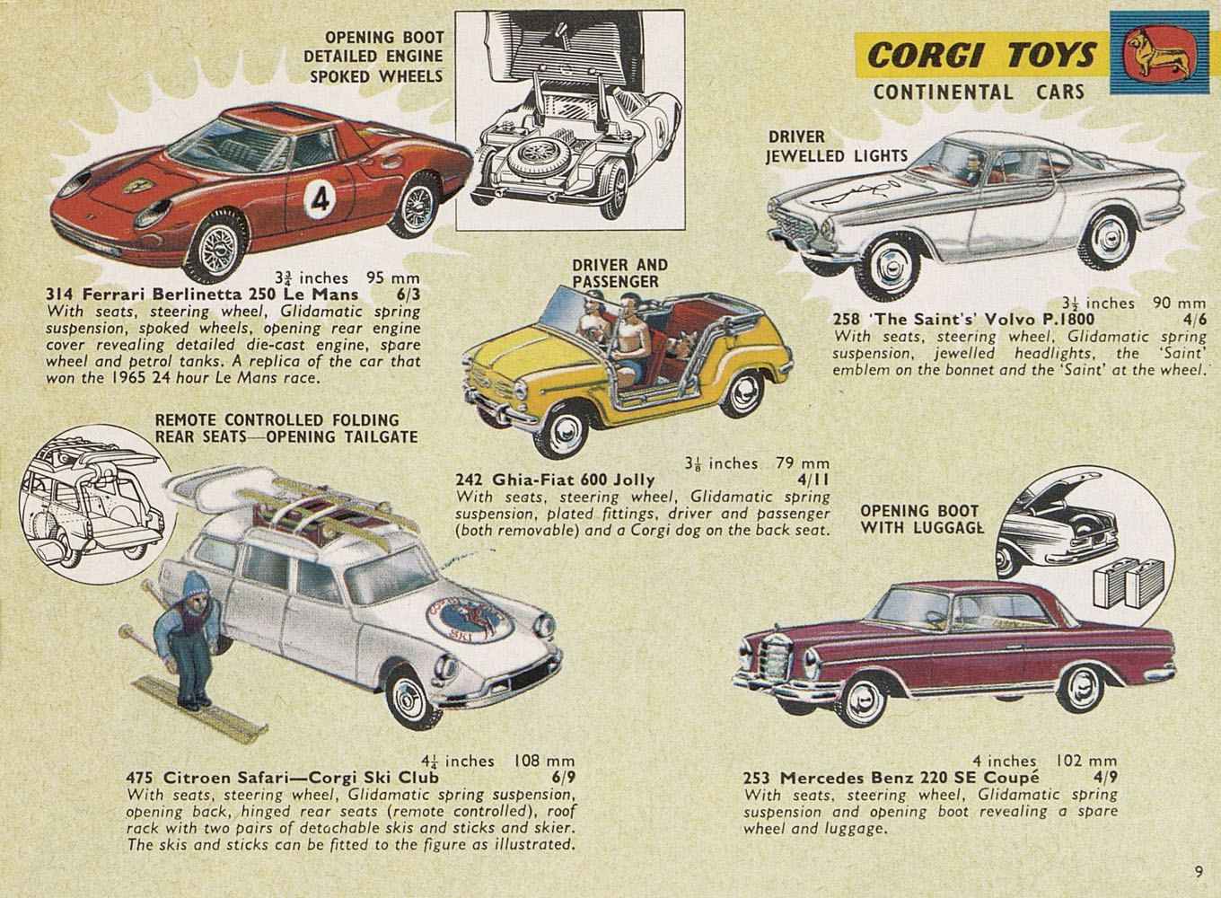 Corgi toys catalogue 1966 on sale