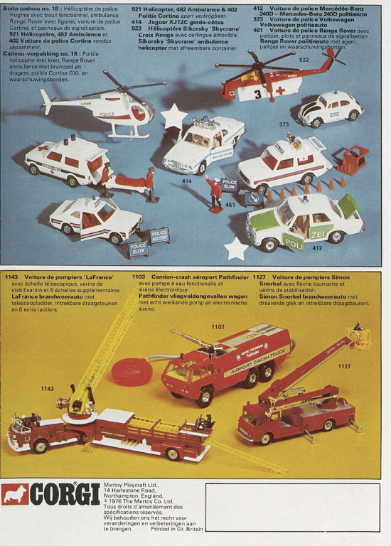 Corgi Toys catalogue 1976