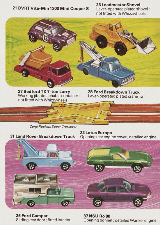 Corgi Juniors with Whizzwheels catalogue 1970