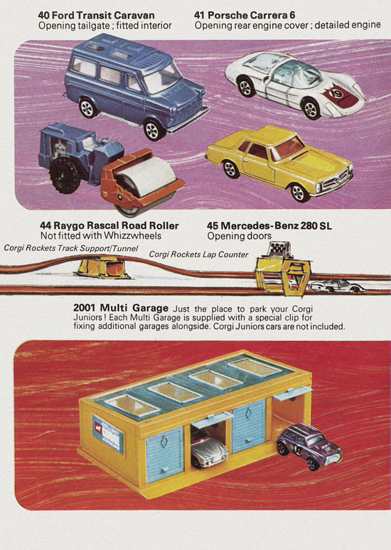 Corgi Juniors with Whizzwheels catalogue 1970