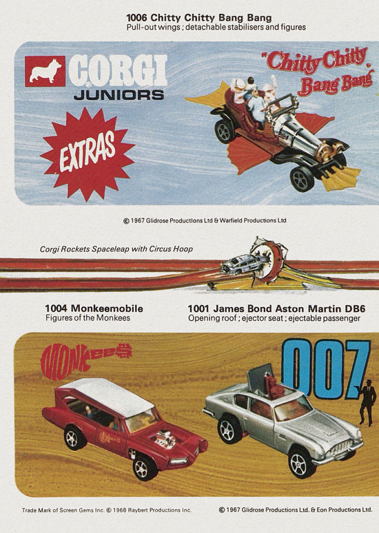 Corgi Juniors with Whizzwheels catalogue 1970