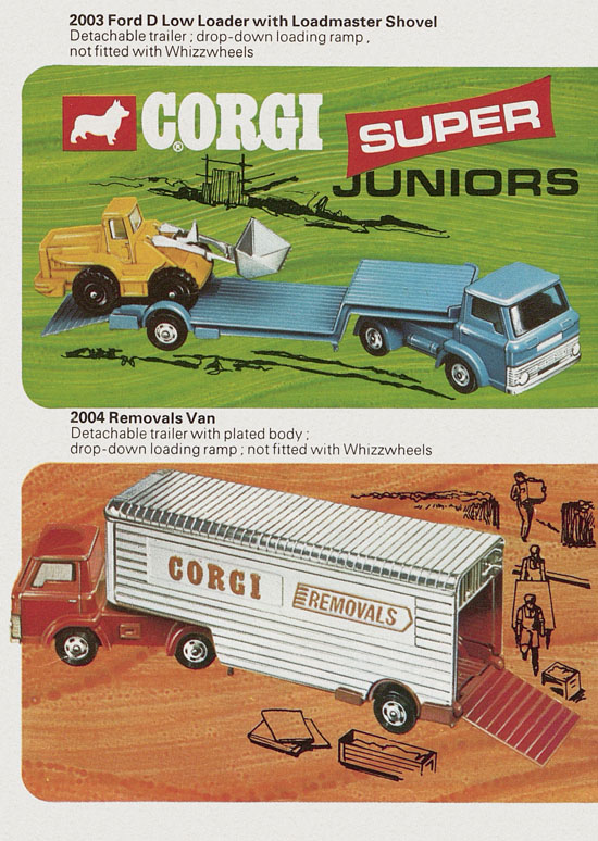 Corgi Juniors with Whizzwheels catalogue 1970