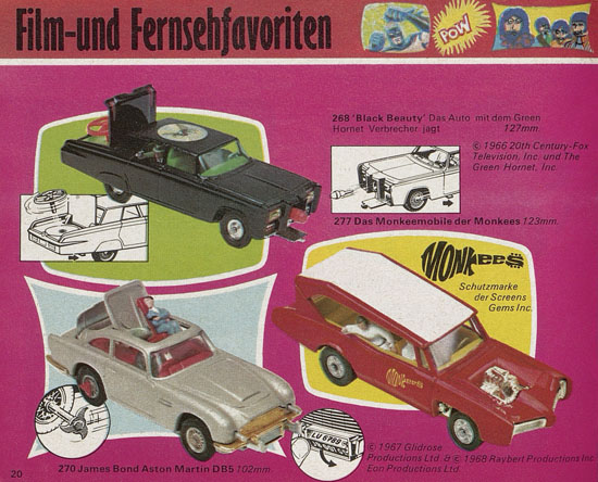 Corgi Toys Katalog 1970