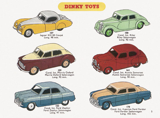 Dinky Toys Katalog 1956, Dinky Supertoys 1956