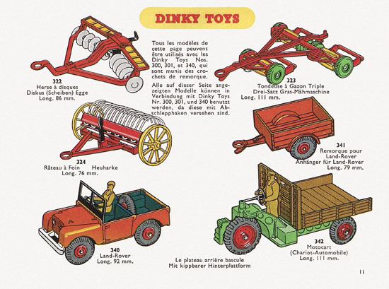 Dinky Toys Katalog 1956, Dinky Supertoys 1956