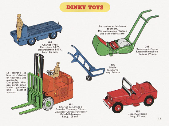 Dinky Toys Katalog 1956, Dinky Supertoys 1956