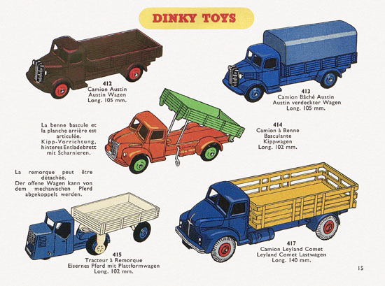 Dinky Toys Katalog 1956, Dinky Supertoys 1956