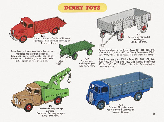 Dinky Toys Katalog 1956, Dinky Supertoys 1956