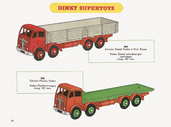 Dinky Toys Katalog 1956, Dinky Supertoys 1956