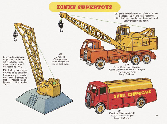 Dinky Toys Katalog 1956, Dinky Supertoys 1956