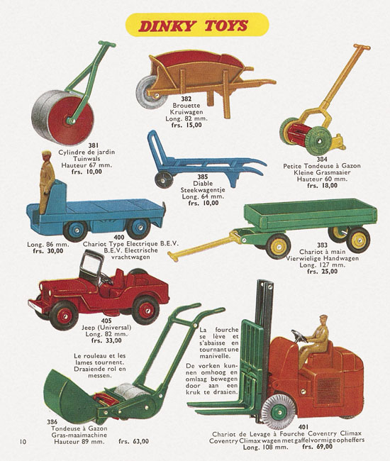 Dinky Toys Katalog 1957, Dinky Supertoys 1957