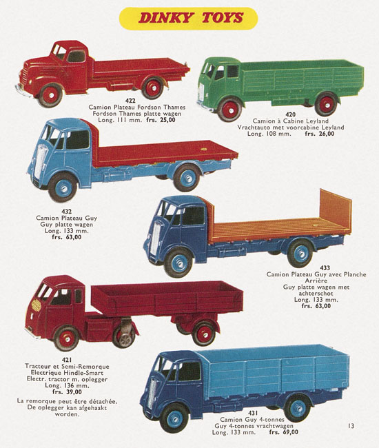 Dinky Toys Katalog 1957, Dinky Supertoys 1957