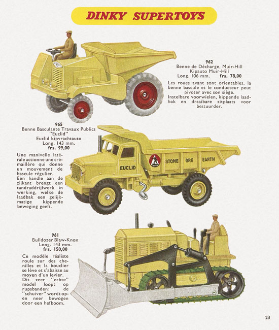 Dinky Toys Katalog 1957, Dinky Supertoys 1957