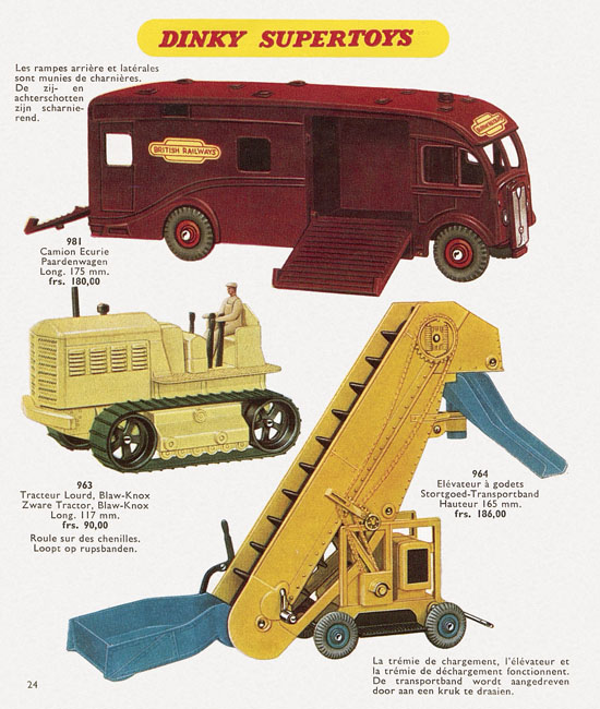 Dinky Toys Katalog 1957, Dinky Supertoys 1957