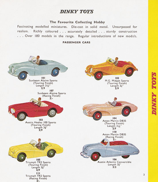 Dinky Toys Katalog 1958, Dinky Supertoys 1958