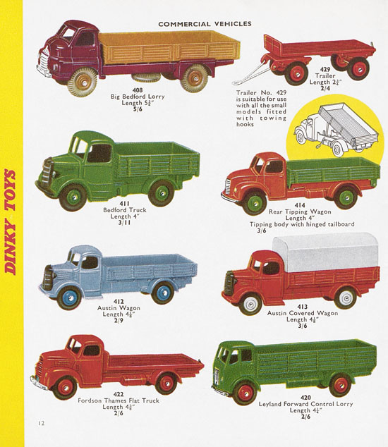 Dinky Toys Katalog 1958, Dinky Supertoys 1958