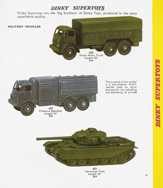 Dinky Toys Katalog 1958, Dinky Supertoys 1958