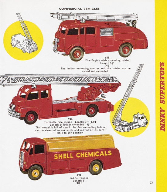 Dinky Toys Katalog 1958, Dinky Supertoys 1958