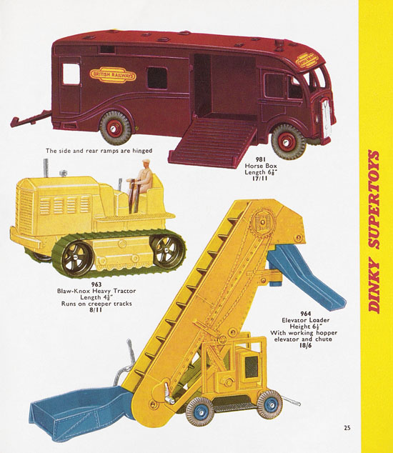 Dinky Toys Katalog 1958, Dinky Supertoys 1958