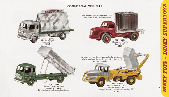 Dinky Toys Katalog 1959, Dinky Supertoys 1959